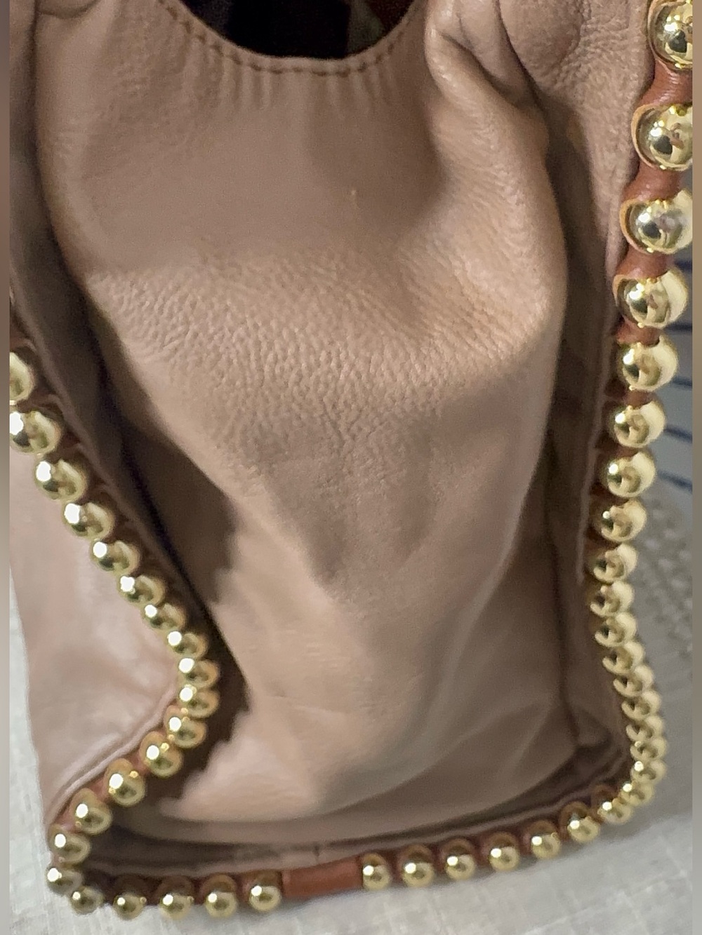 Big Buddha Camel Tan Gold Leather - Picture 10 of 11